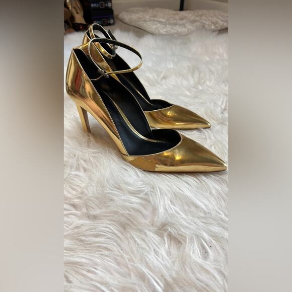 Diane Von Furstenberg Laredo Suede Ankle-Strap Pumps - Picture 9 of 9